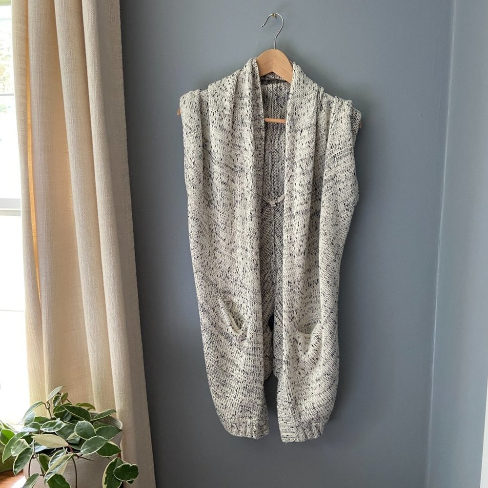 Anthropologie Moth Chunky Layering Racerback Sweater Cardigan Size M/L
